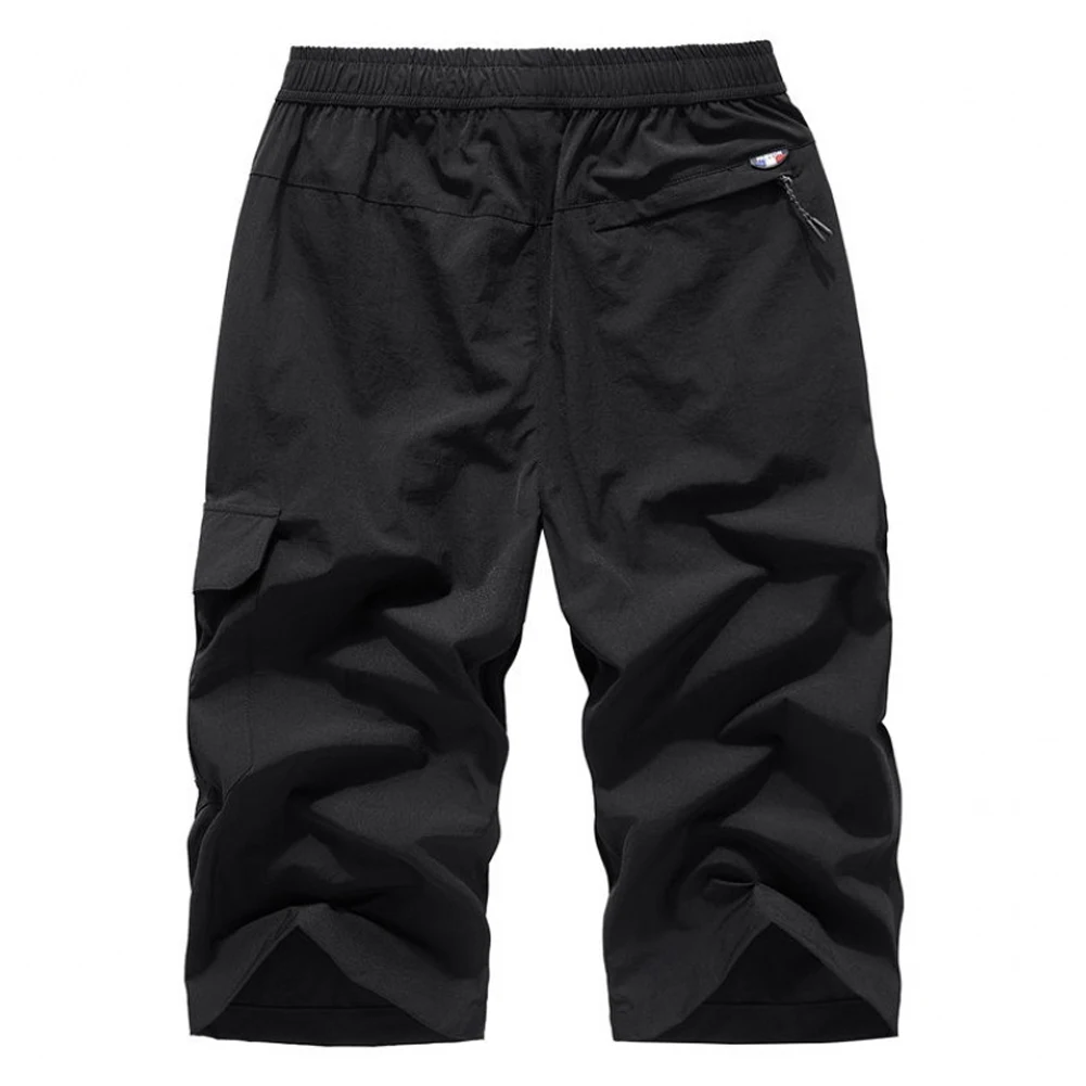 Bermudas de pesca secado rápido con cordón ajustable y color liso - imagen 3