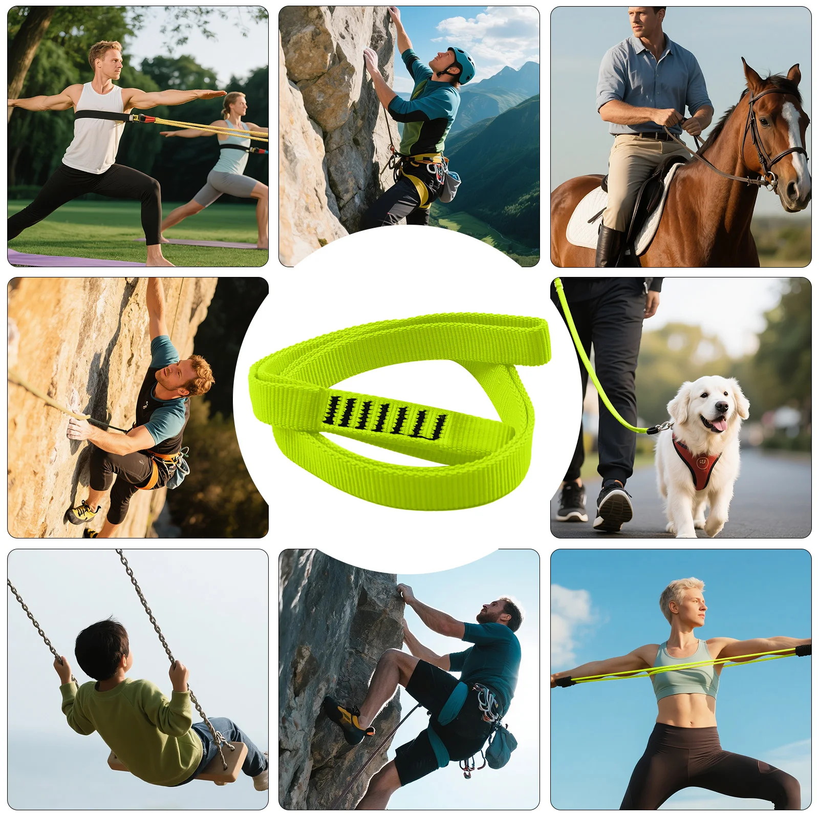 Cuerda de escalada UIAA verde de nailon con alta resistencia - imagen 5
