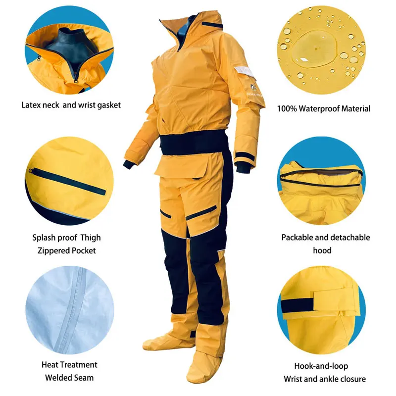 Capucha desmontable del traje seco seakirin