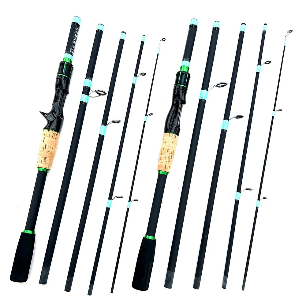 Caña de baitcasting carbono ML portátil – 4 secciones - imagen 5