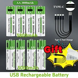 Pilas Recargables de Litio AA y AAA 1.5V – Baterías Alta Capacidad