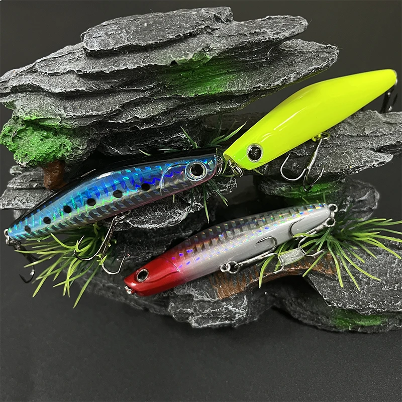 Señuelo wobbler Popper Pecil hundidor para lubina y trucha - imagen 4