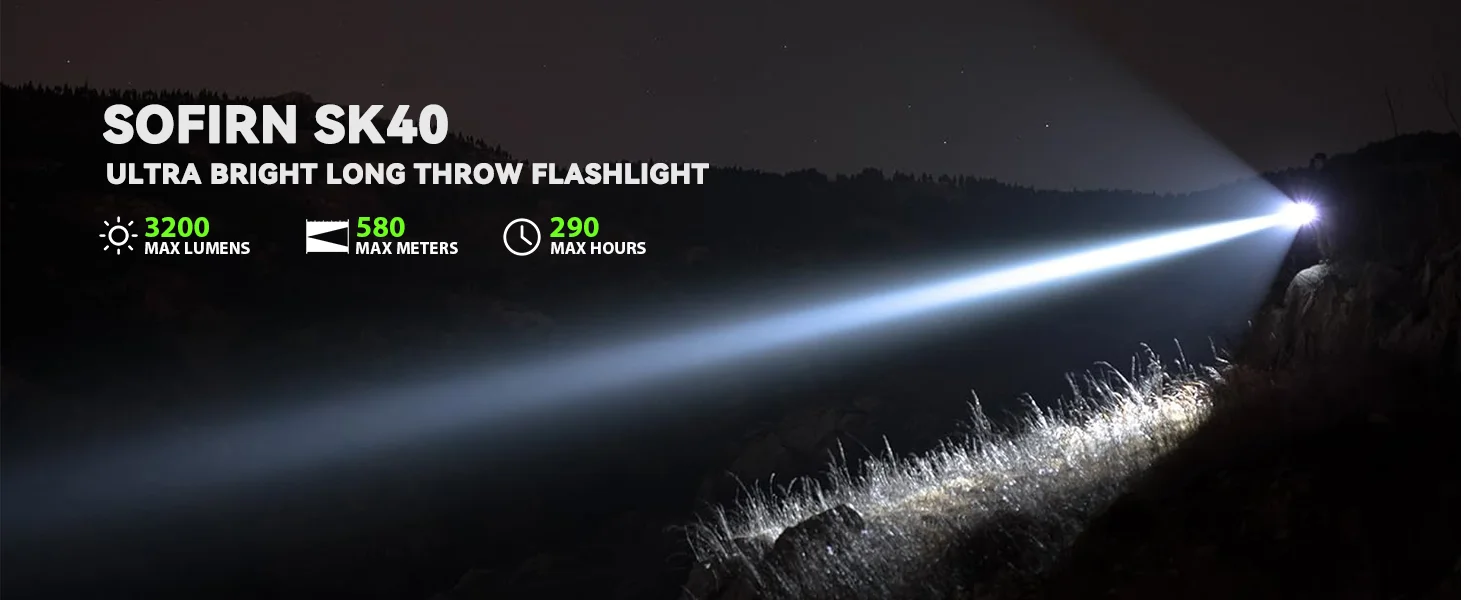 Linterna SOFIRN SK40 con LED SFT70
