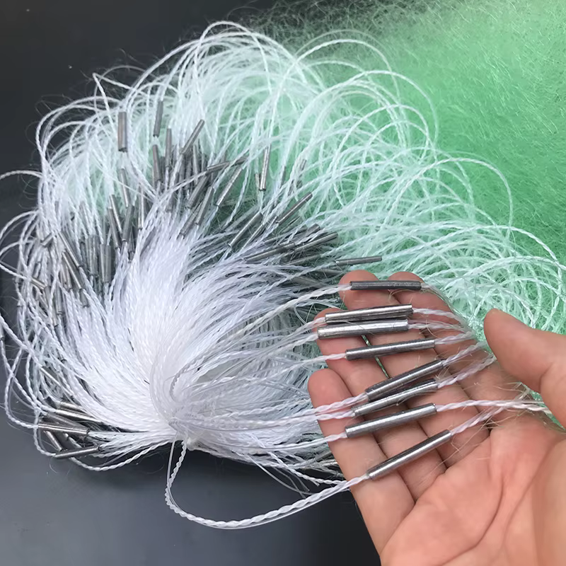 Red de nylon para pesca 40 m con plomo colgante y flotador - imagen 5