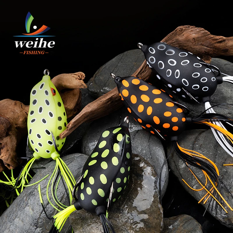 Señuelo tipo rana flotante WEIHE Frog Lure en detalle