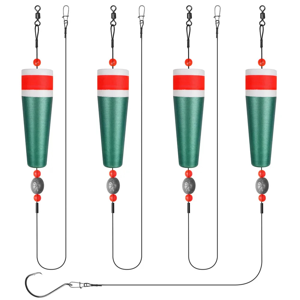 Corcho Popping lastrado con líder para pesca jig en agua salada - imagen 3