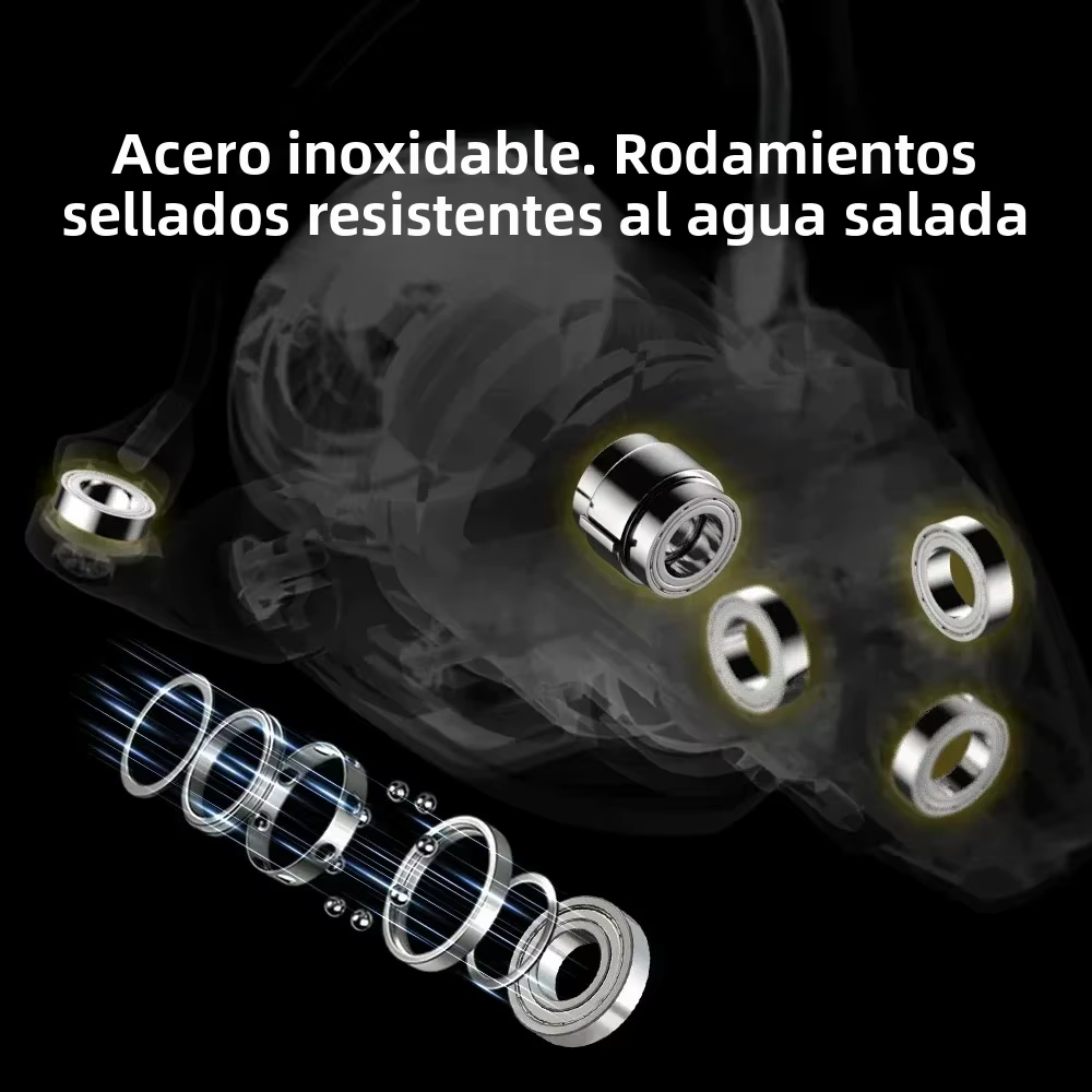Carrete giratorio Huidiao para surf y agua salada – alta mar robusto - imagen 4