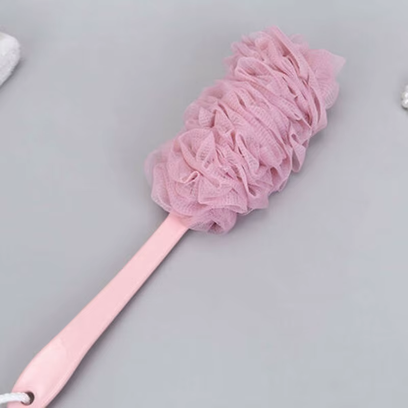Cepillo de Espalda con Mango Largo – Esponja Exfoliante de Malla Suave para Ducha - imagen 5
