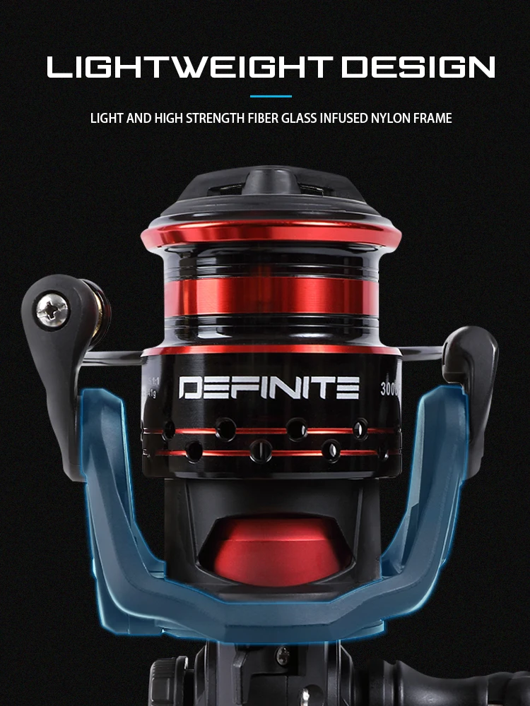 Carrete giratorio MIFINE DEFINITE – Bobina de metal para trucha - imagen 5