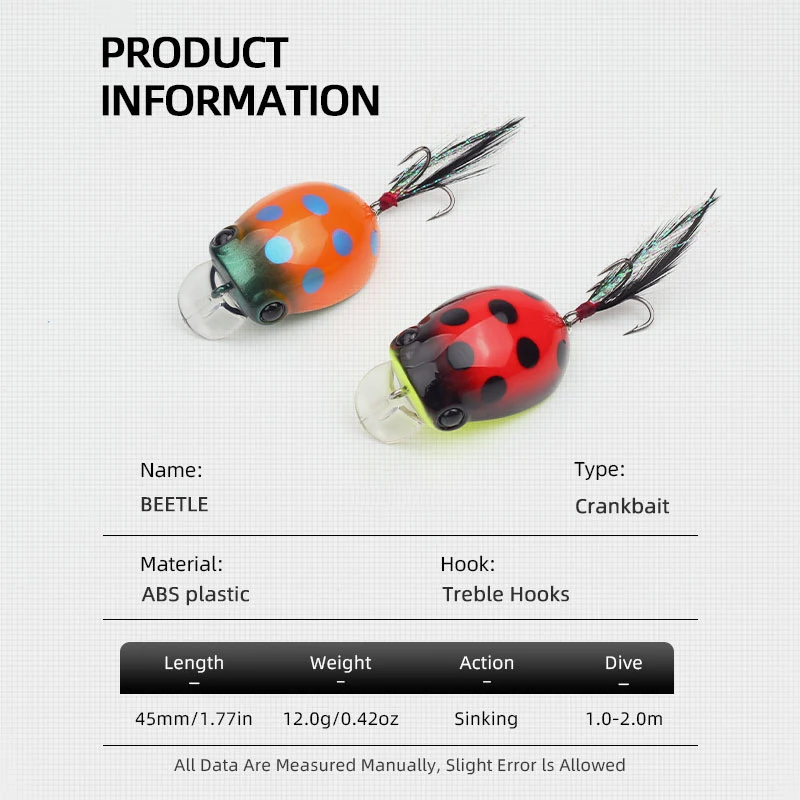 LETOYO Crankbait hundimiento profundo para lucio, perca y carpa - imagen 2