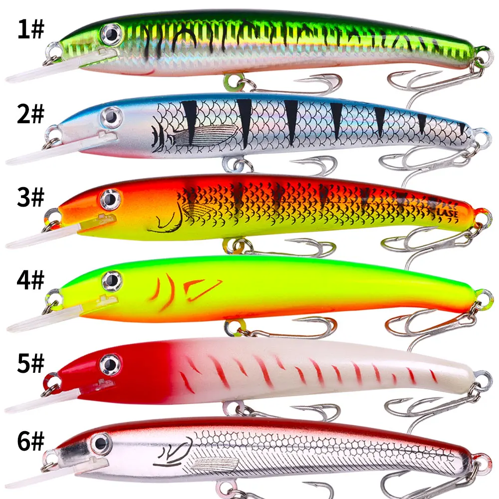 Señuelos Minnow Pesados para Pesca en Mar — Eficaces contra lucio