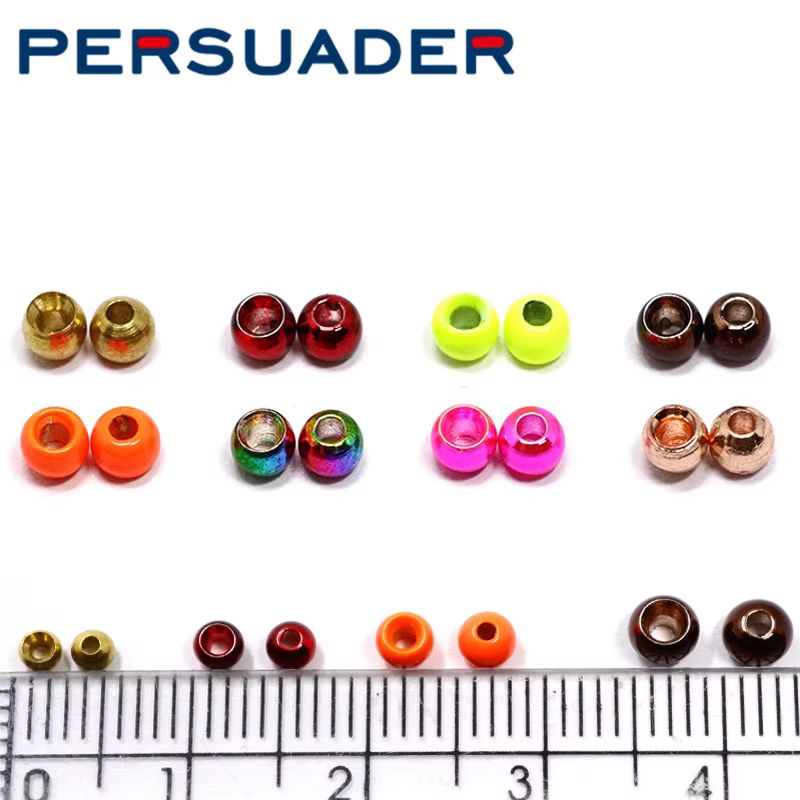 Persuader Perlas Beadhead de Latón – 2.7 a 3.8 mm para mosca 14-8 # - imagen 4