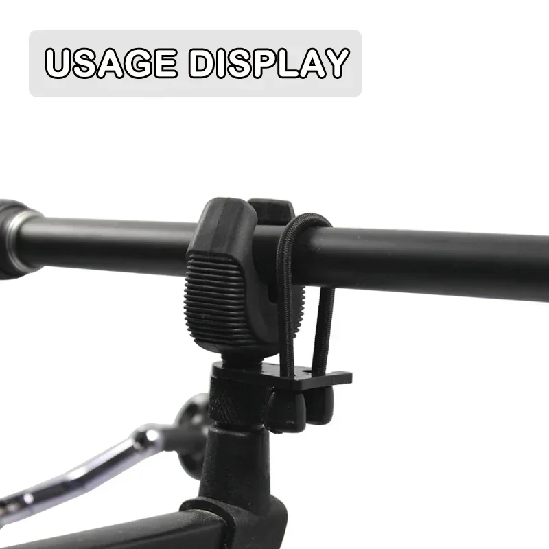 Soporte portacañas de carpa con pinza de cabeza y clips - imagen 3