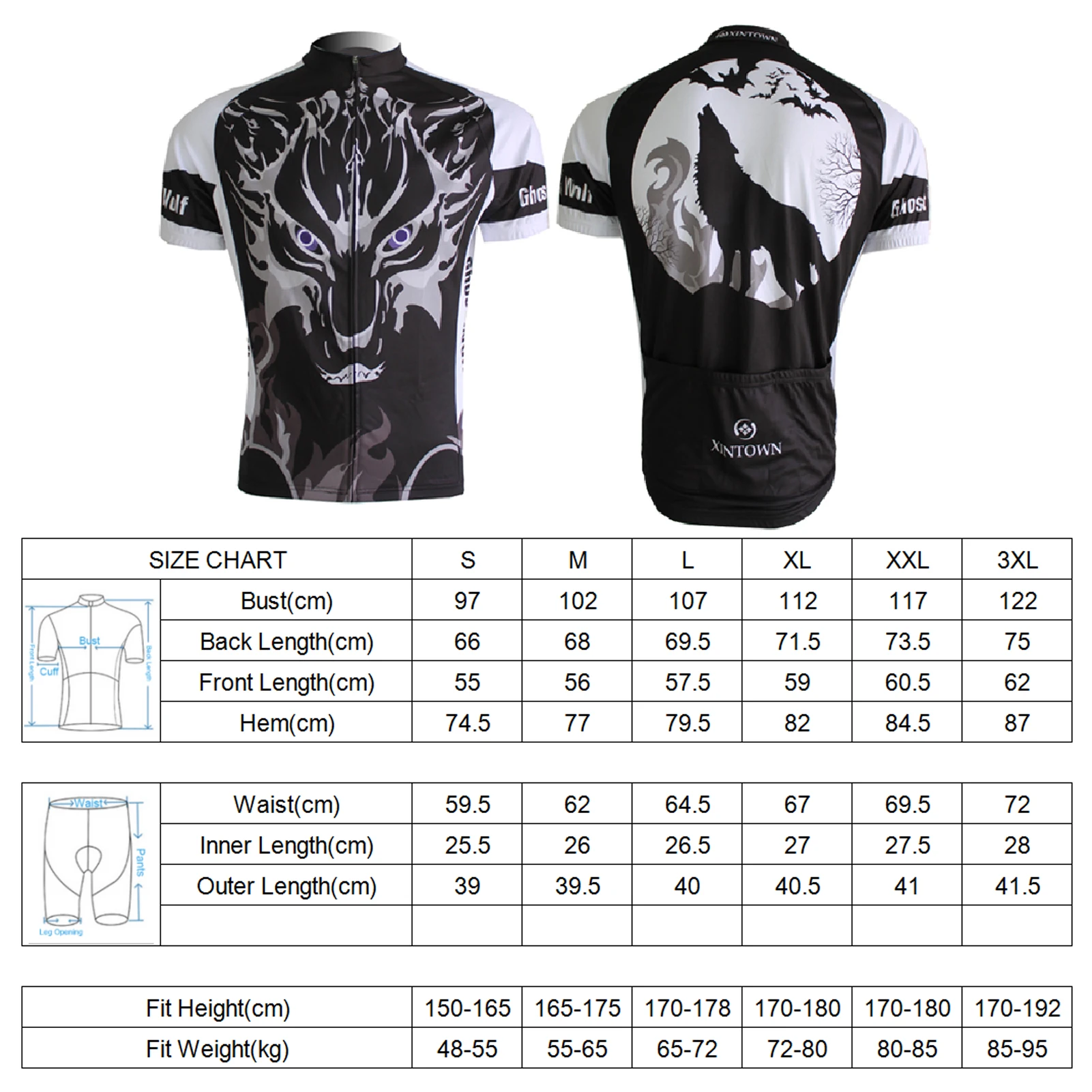 Conjunto de ciclismo con camiseta de manga corta y culotte
