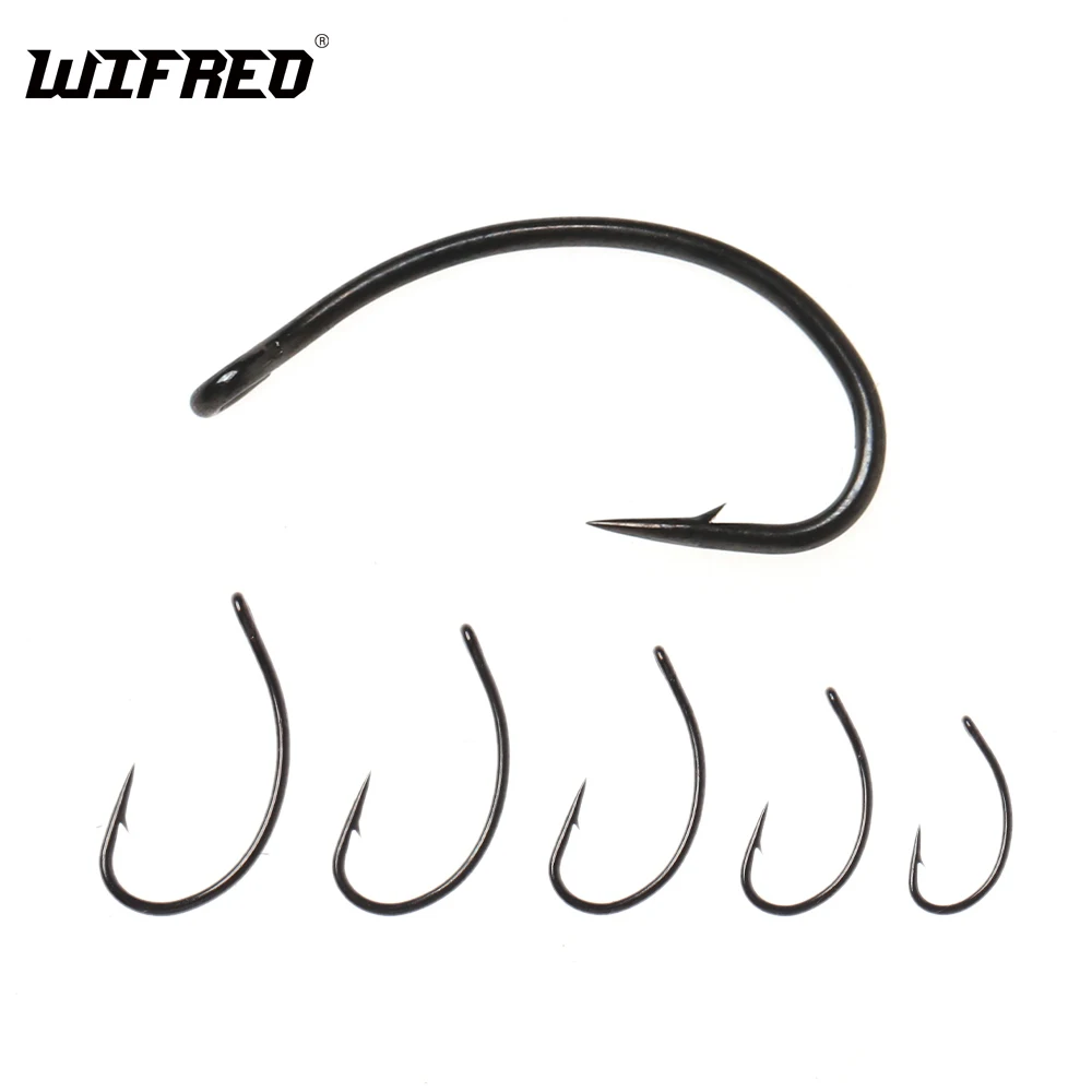 Wifreo Anzuelos Curvos para Mosca Ninja Caddis – Larvas y Camarón
