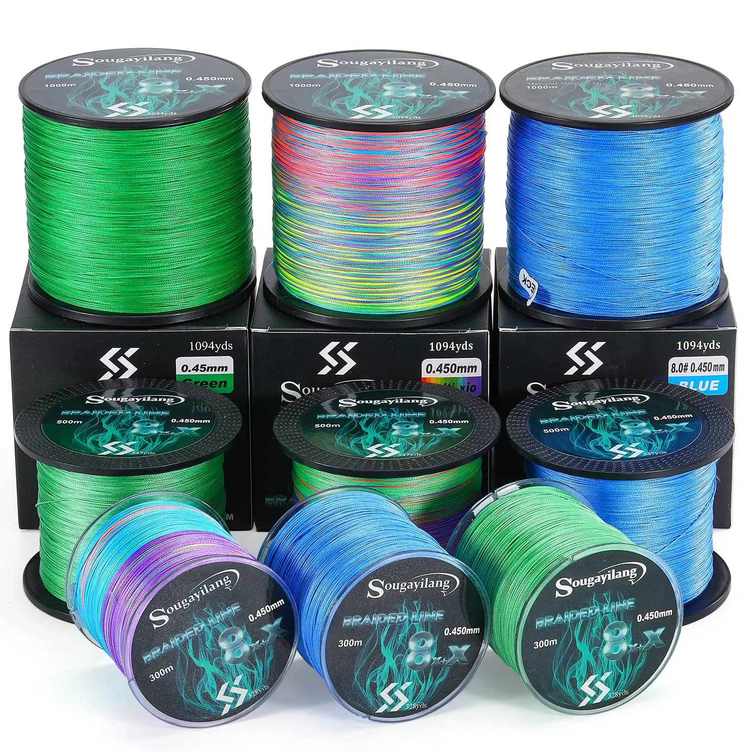 Colores disponibles azul, verde y multicolor