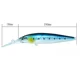 Swolfy señuelos minnow hundimiento lento jerkbait para agua salada - imagen 3