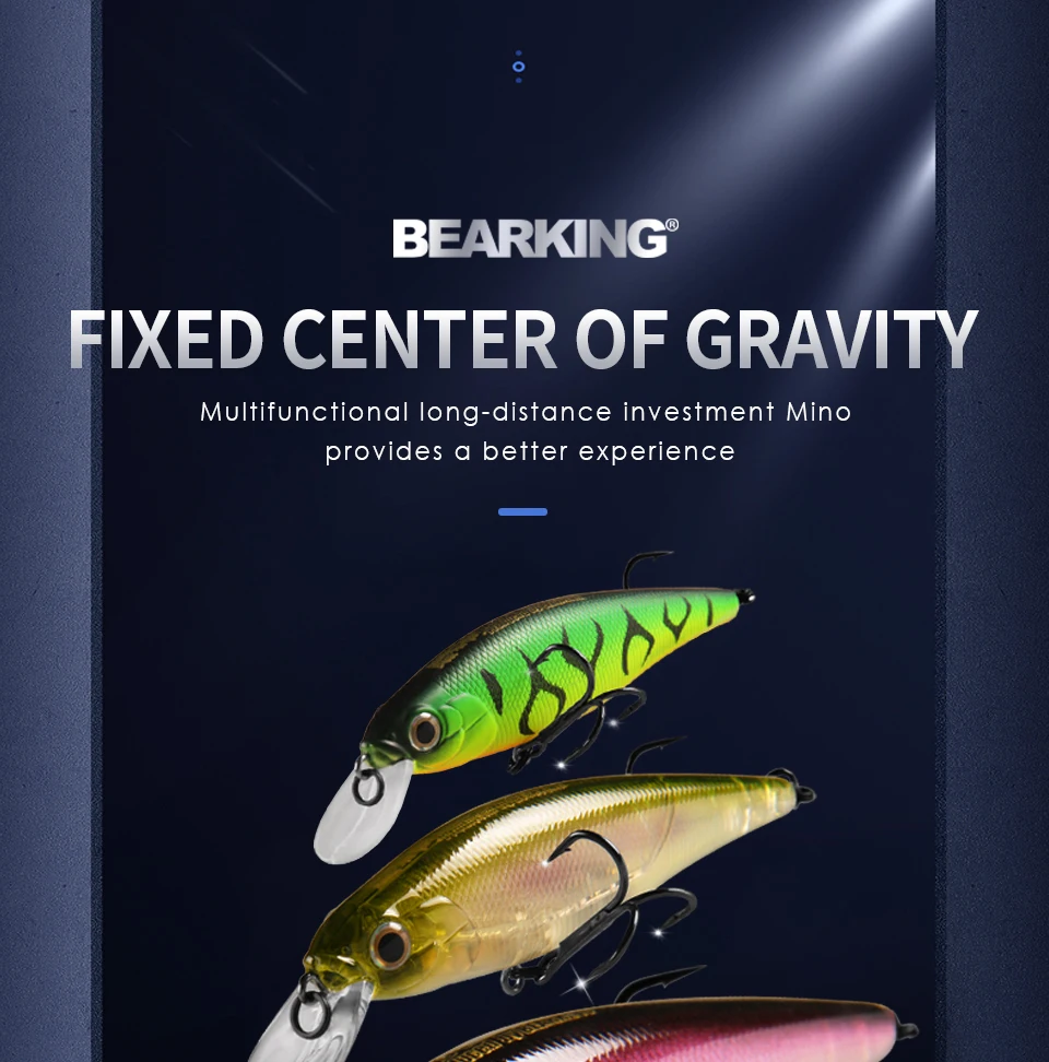Señuelo BEARKING Squad Minnow en colores naturales