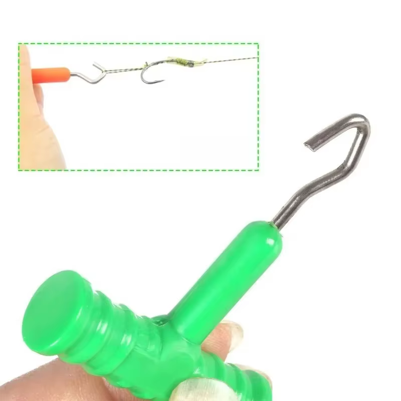 Extractor de anzuelos con barra en T, set de 8 piezas para pesca de carpas europeas
