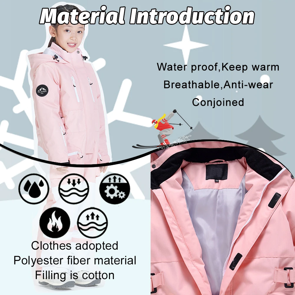 Traje infantil de snowboard en conjunto