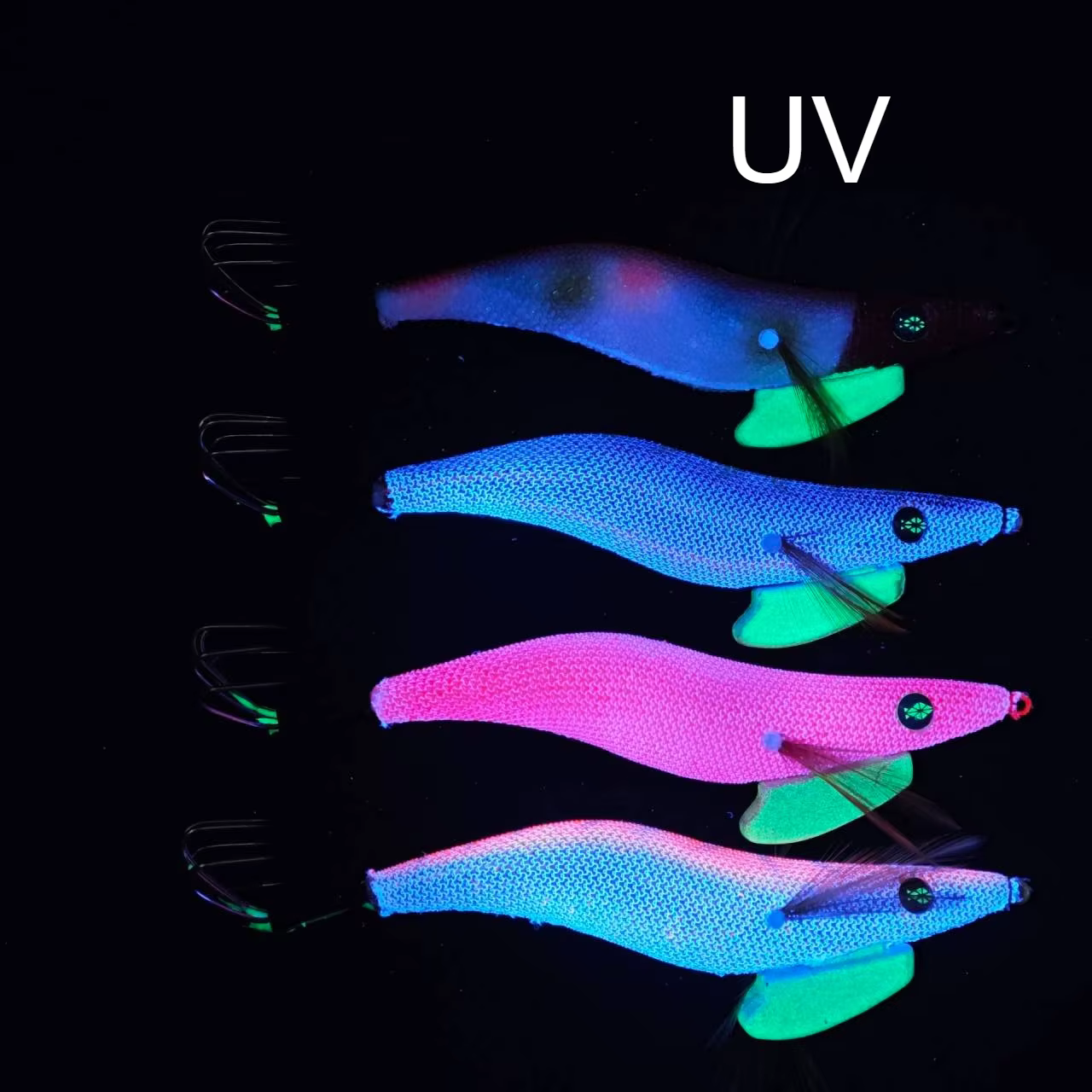 Señuelos camarón madera luminosos 14 cm para pesca en agua salada - imagen 5