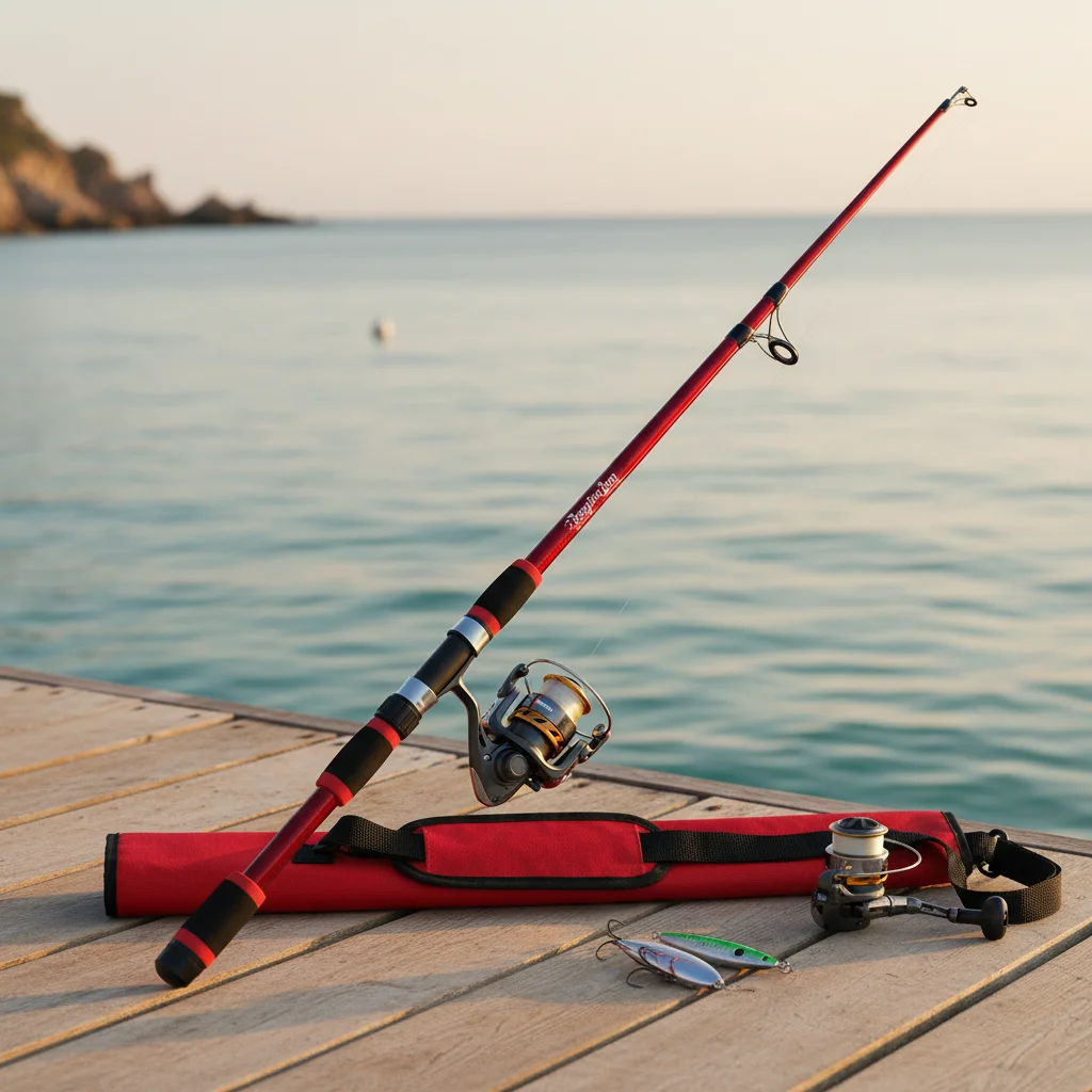 Kit completo de cañas de pescar marinas de fibra de vidrio