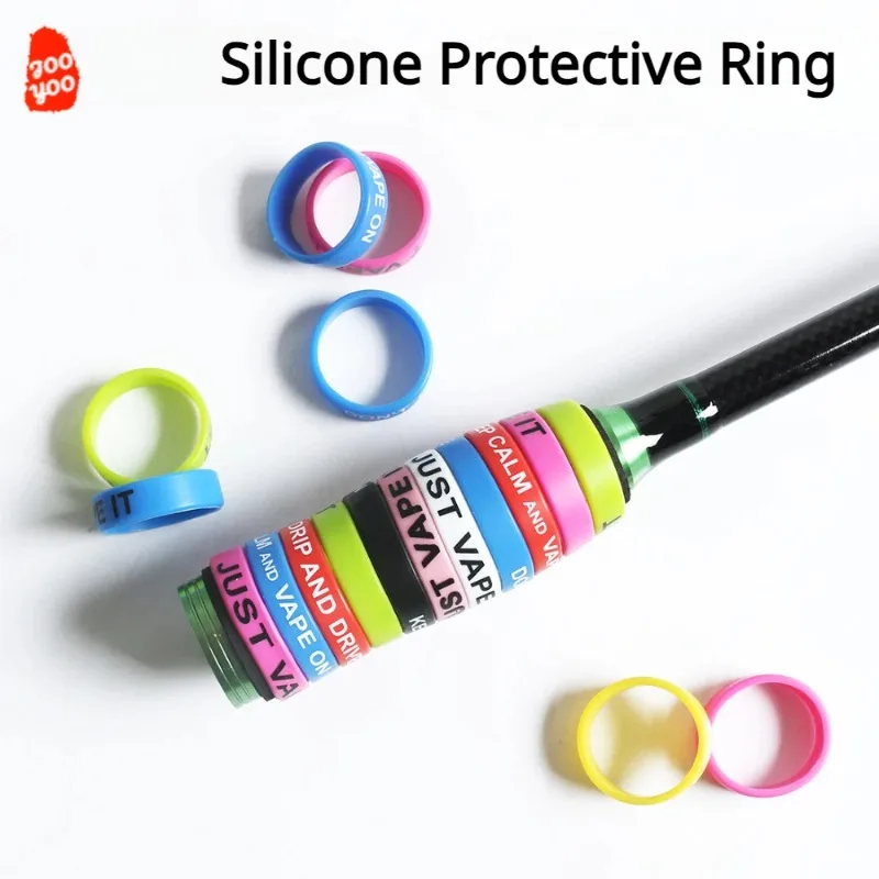 Accesorios antideslizantes de silicona para mango de caña de pescar - imagen 2