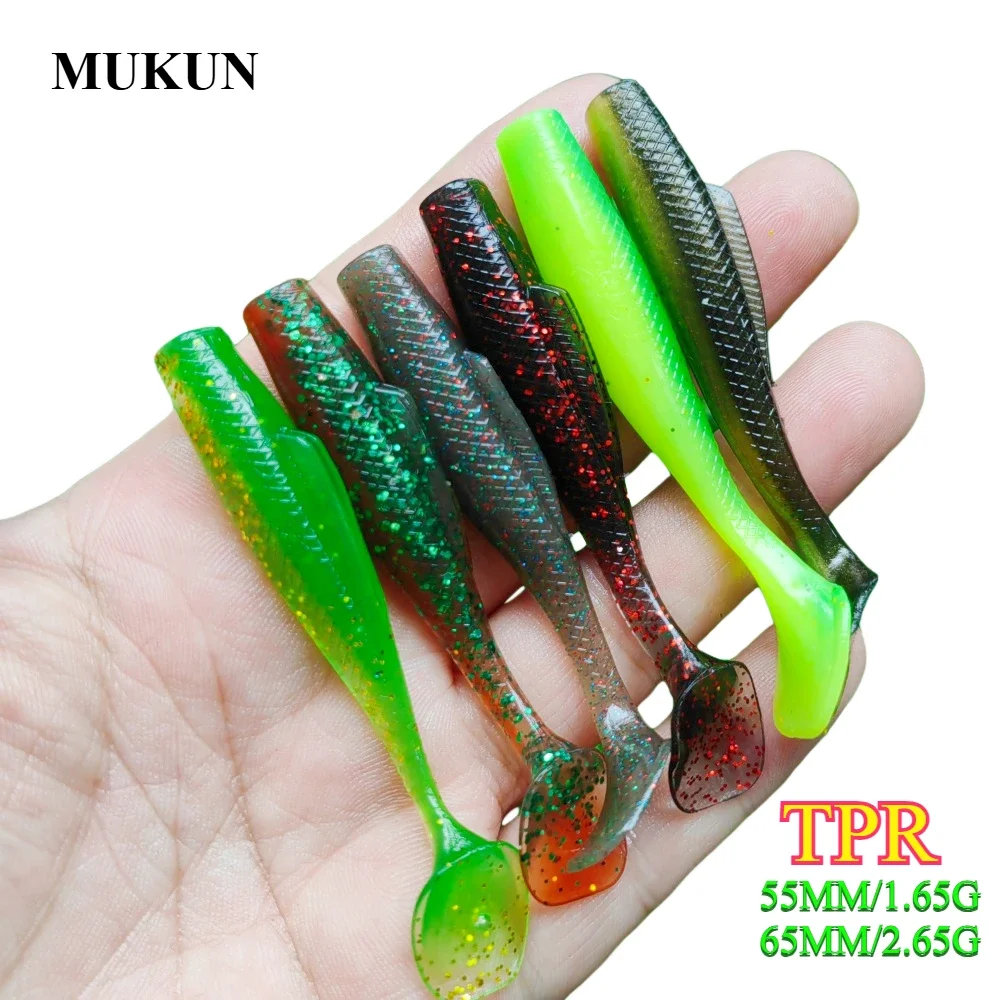 Pack de 10 señuelos blandos MUKUN TPR