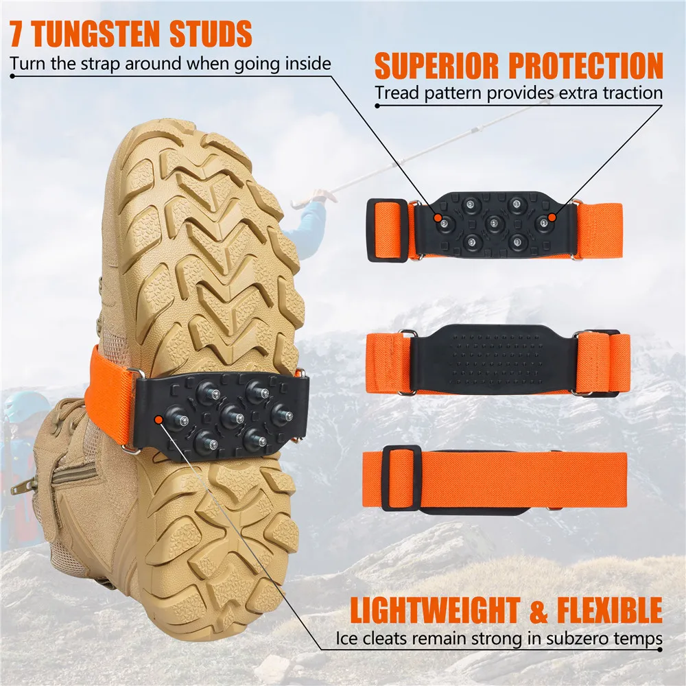 Crampones de tungsteno antideslizantes para pesca en hielo - imagen 2