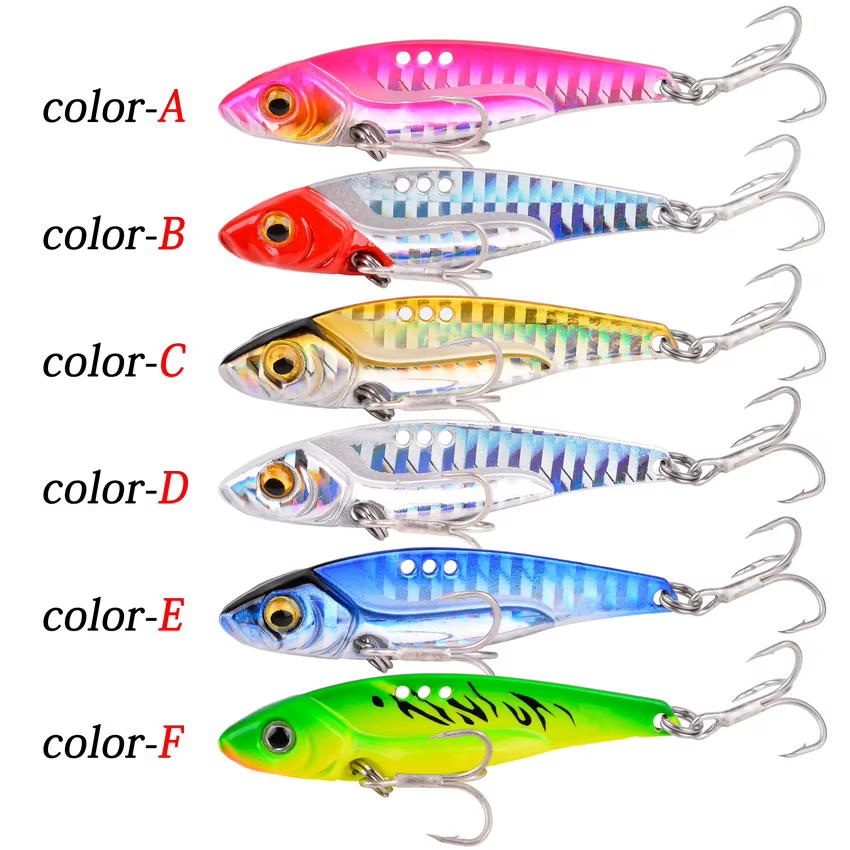Señuelo Vib Metal – Tiro largo y ojos 3D para pesca de lubina - imagen 5