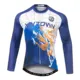 Camiseta de ciclismo manga larga transpirable y secado rápido