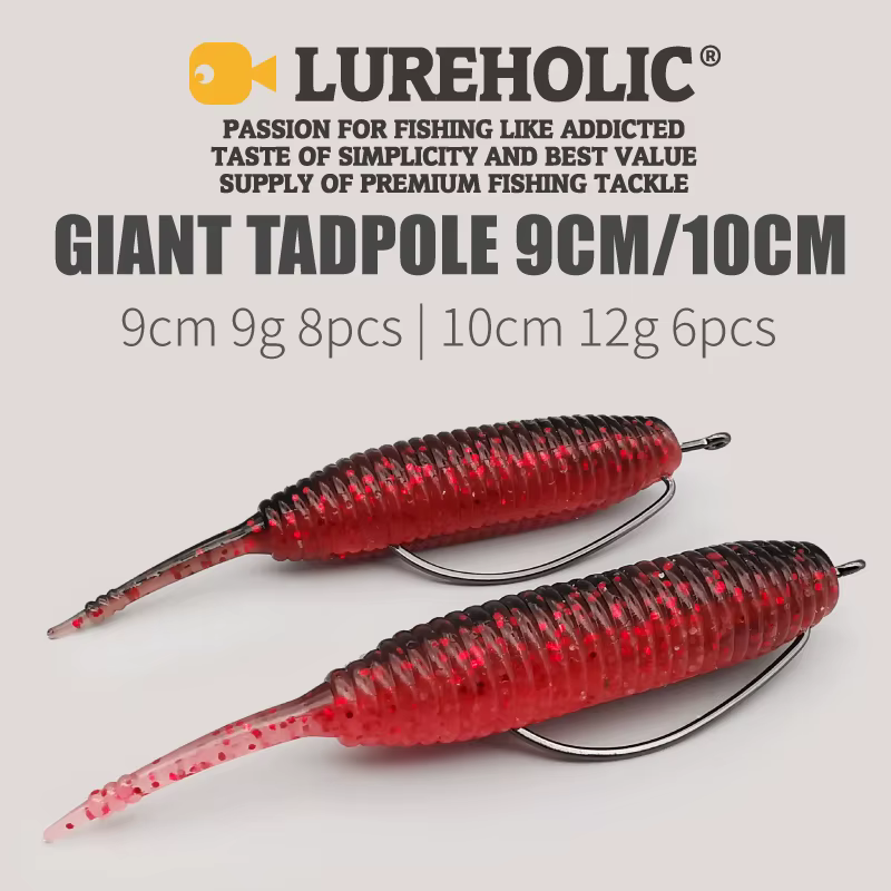 LUREHOLIC Girino Gigante Chrysalis – Swimbait cabeza de serpiente 9cm 9g para lubina
