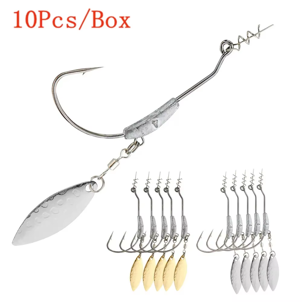 Anzuelo Jig Head 2G/3G/4G – Acero al carbono con giratorio para vinilos - imagen 3