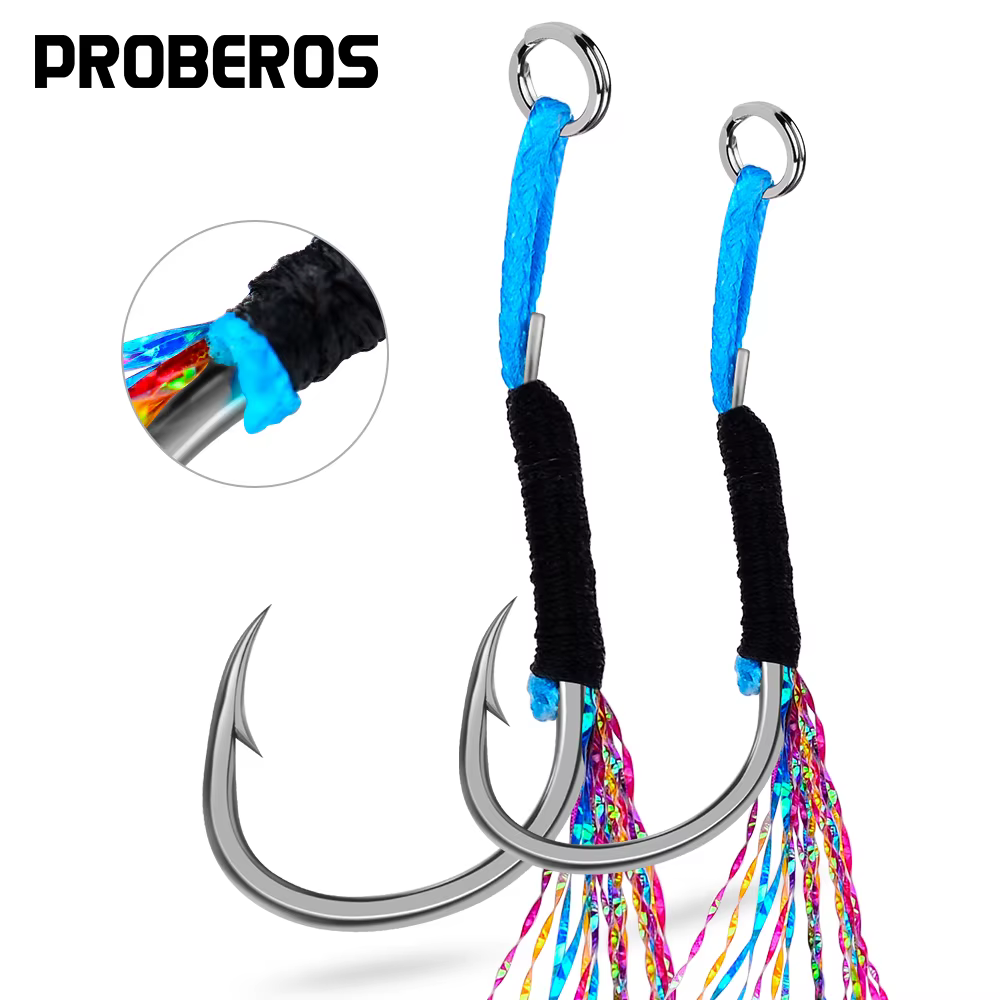 Anzuelos mar PROBEROS – Acero brillante para pesca salada - imagen 5