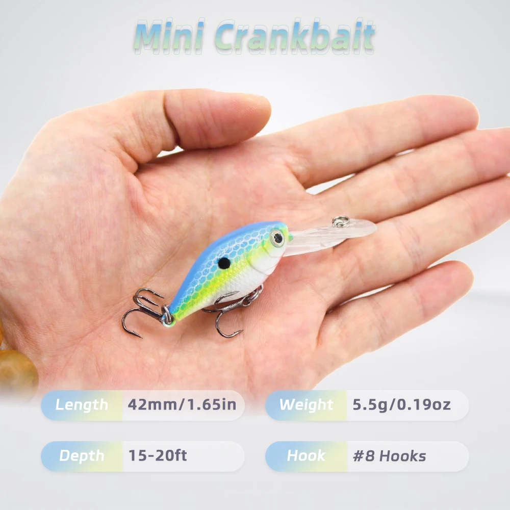 Crankbait mini deep diver duro para calamar y agua salada - imagen 2
