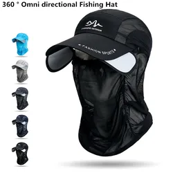 Gorra de Pesca con Protección Solar 360° – Ajustable y Plegable