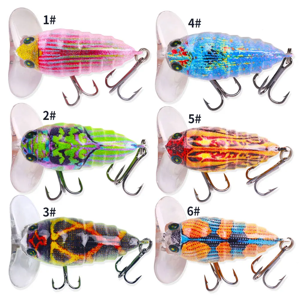 Señuelo insecto topwater de mariquita