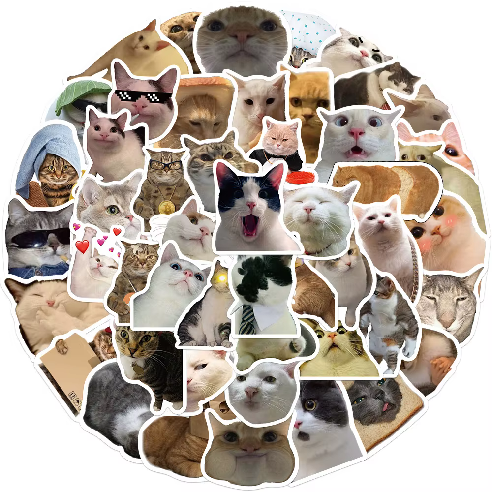 Pegatinas de pesca MEME - animales divertidos - imagen 3