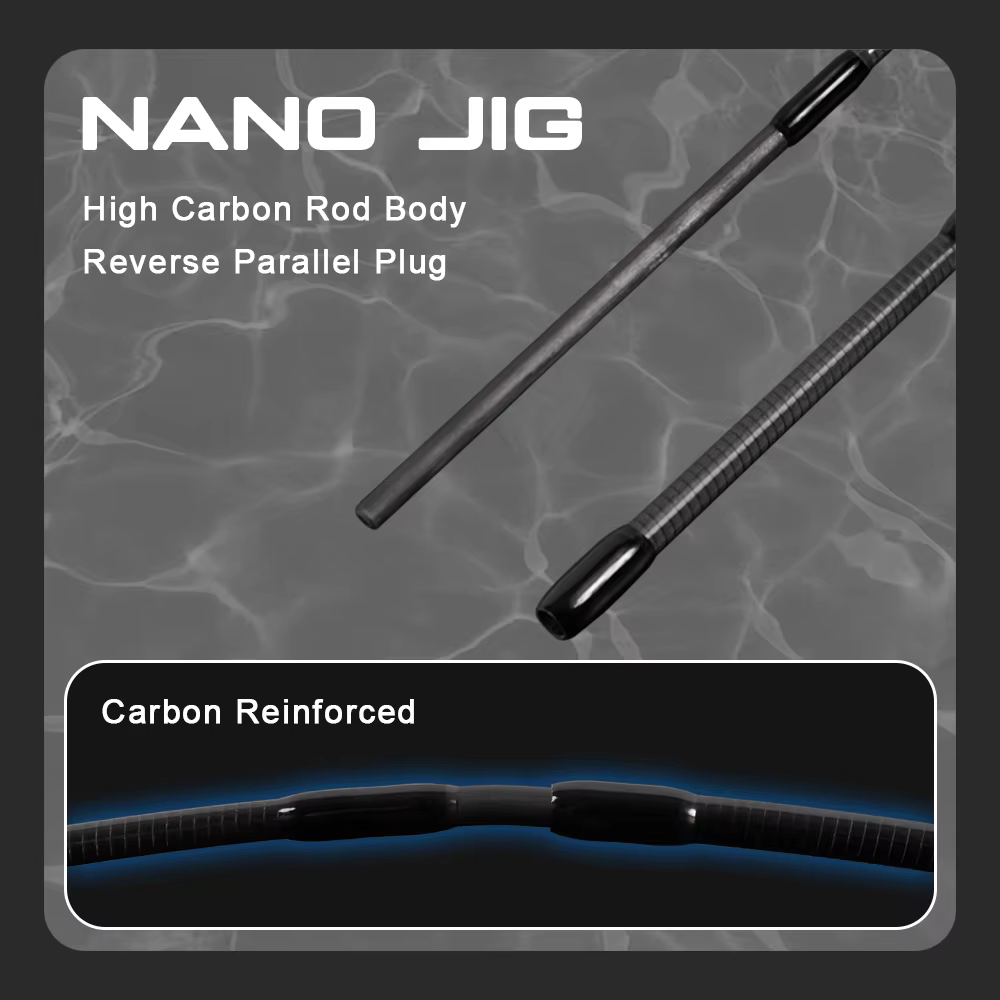 MIFINE Nano Jig Zero – Caña ultraligera para trucha y lubina - imagen 4