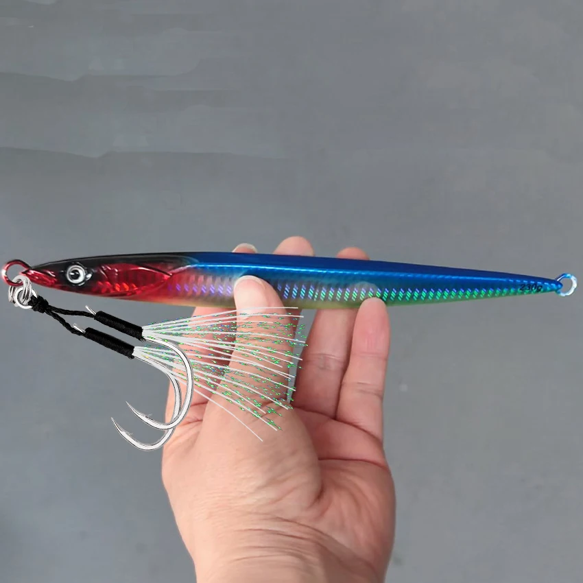 Jig de hundimiento rápido de metal – Señuelo para agua dulce y salada - imagen 4