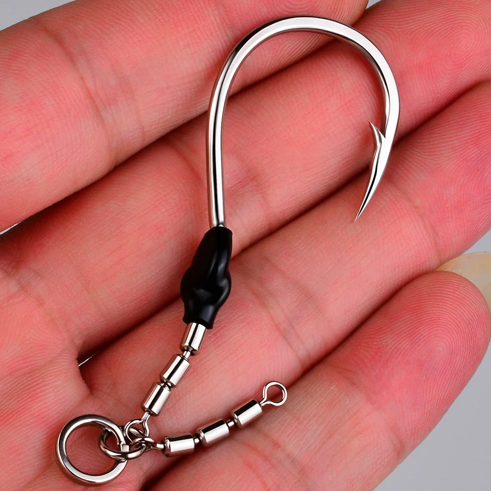 Anzuelos con púas PROBEROS de acero alto carbono conector cadena mar - imagen 5