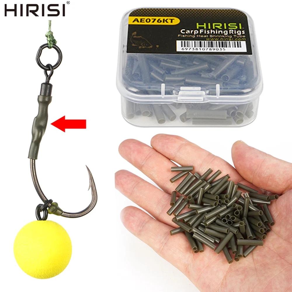 Hirisi mangas antienredos de tubo termorretráctil para hair rig carpa