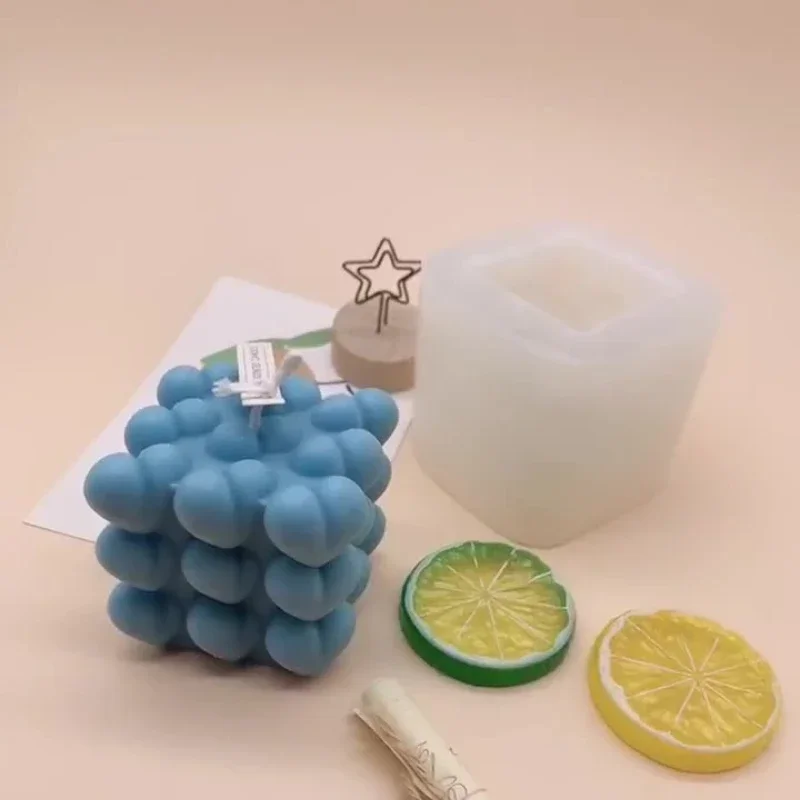 Molde de silicona con forma de corazón creativo para velas y jabón - imagen 3