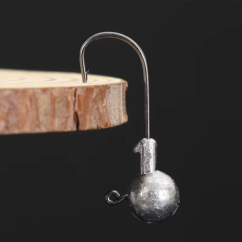 Jigheads de plomo con púa afilada para vinilo en agua salada - imagen 3
