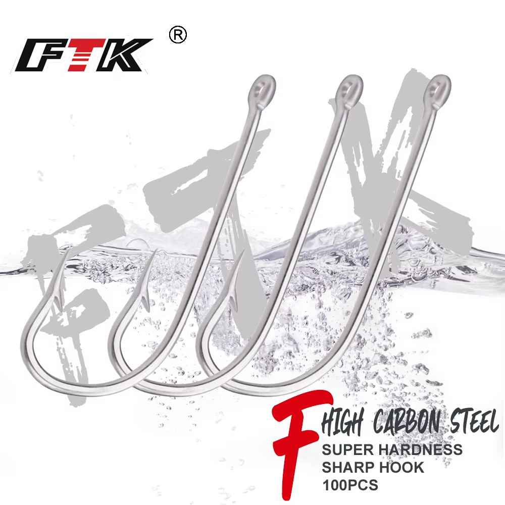FTK Anzuelos para carpa con púas – Acero carbono - imagen 3