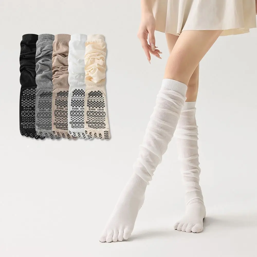 Calcetines cinco dedos antideslizantes multicolor con puntos de silicona - imagen 4