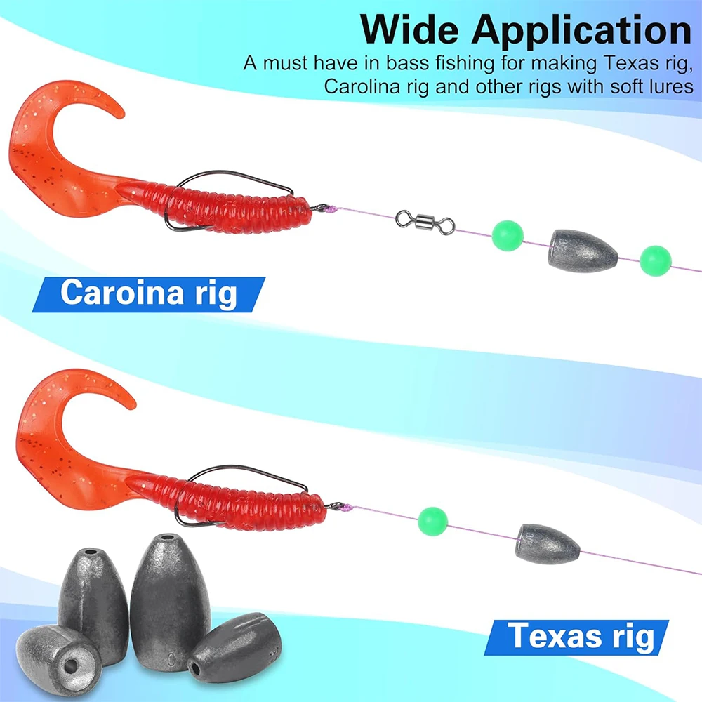 Plomo giratorio antideslizante Texas Rig para lubina - imagen 4
