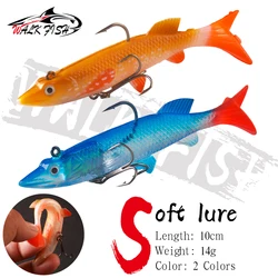 Walk Fish Swimbait señuelo blando hundimiento con jig head y cola T