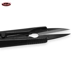 TAKEDO Tijeras de Pesca U Corte Hilo Línea Acero Ergonómico Duradero