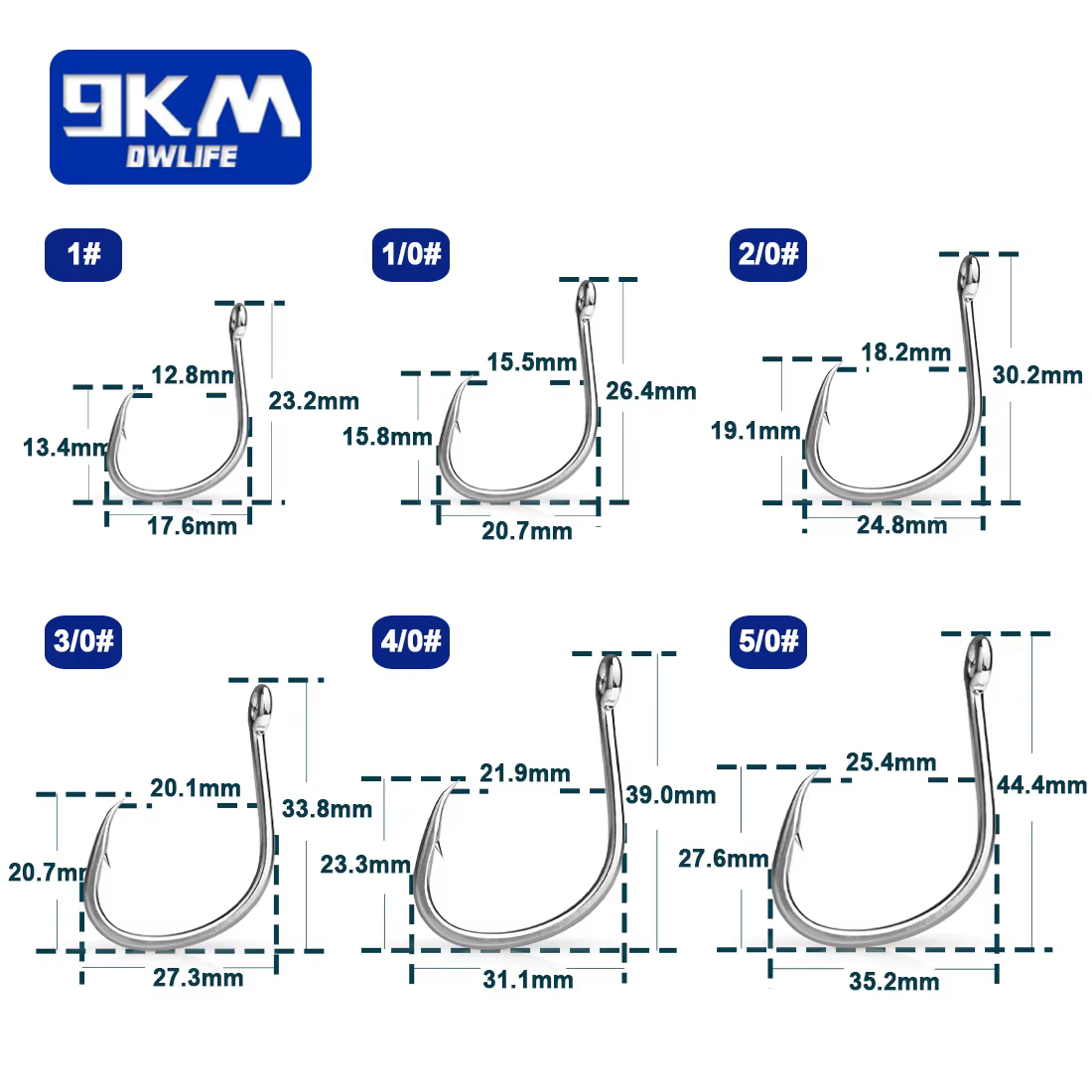 Anzuelo Circular 9KM Wide Gap – Lubina mar